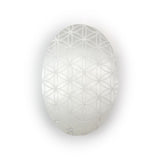 Selenite Flower of Life Palm Stone