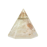 Selenite Resin Pyramid