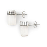 Selenite Stud Earrings