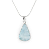 Silver Larimar Pendant