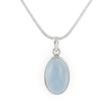 Sterling Silver Aquamarine Pendant