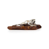 Sterling Silver Frog on Amber