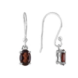 Sterling Silver Garnet Earrings