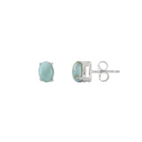 Sterling Silver Larimar Studs