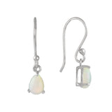 Sterling Silver Opal Earrings