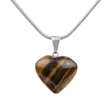 Tiger Eye Heart Pendant