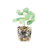 Green Quartz Tree on Mixed Gems