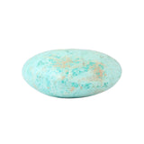 Side view of turquoise heart crystal showing depth.