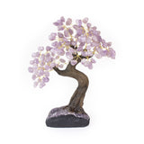 Extra-large Amethyst bonsai tree rooted in raw amethyst base for peace, intuition, and décor.