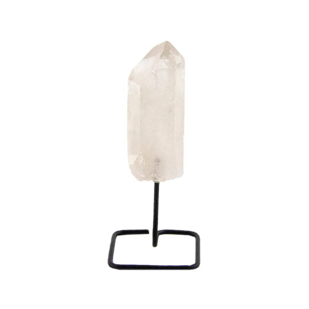 Crystal Quartz Point on Metal Stand