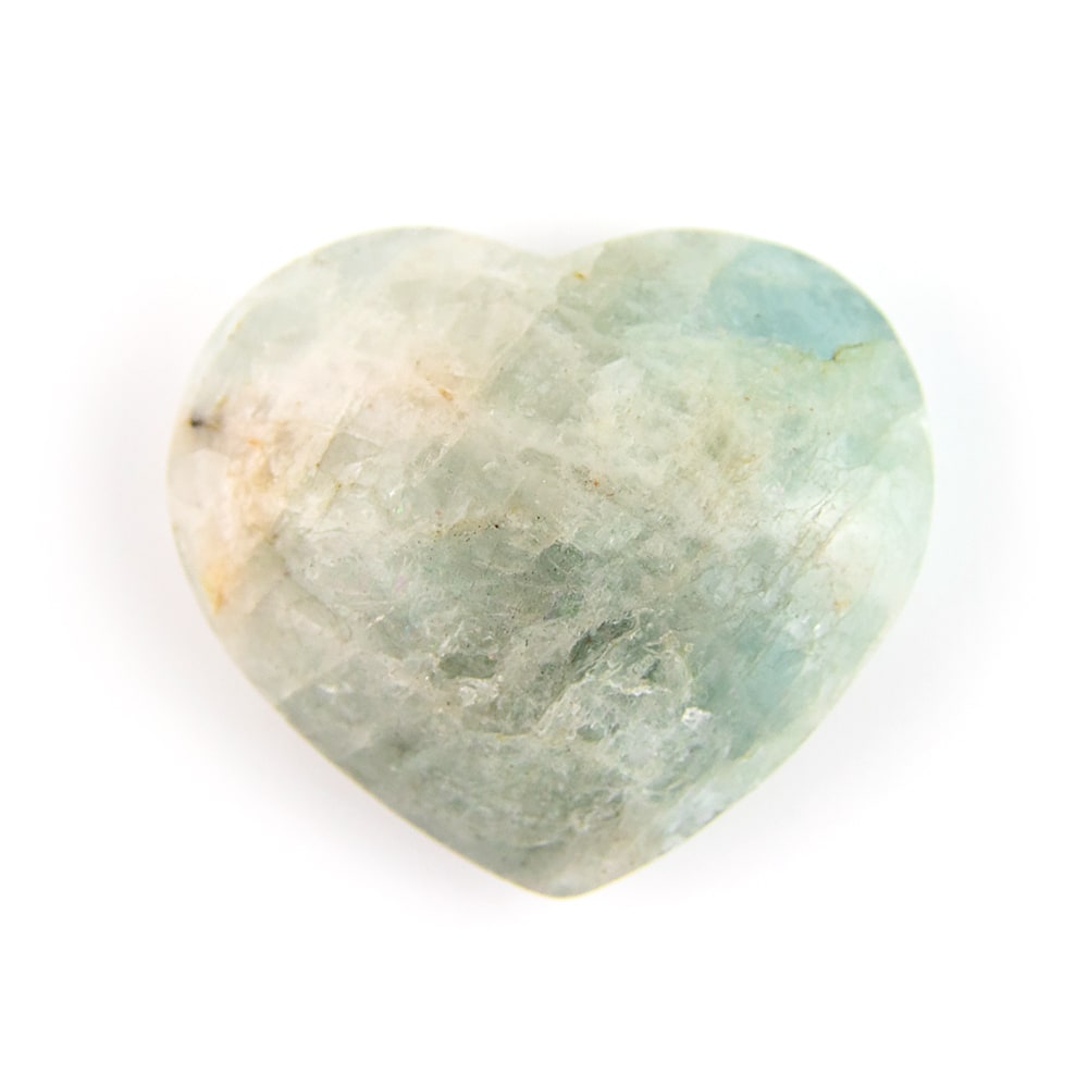 Aquamarine Heart Stone