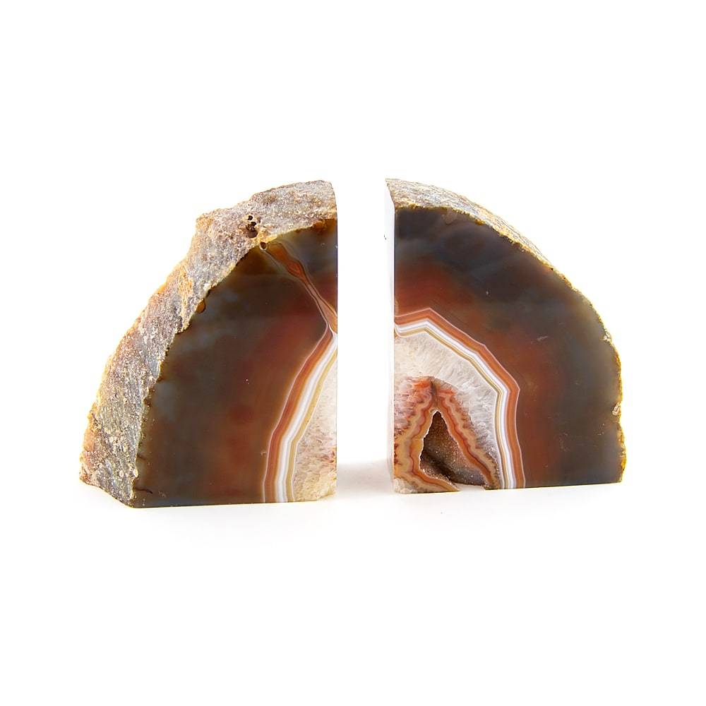 Agate Bookend - Light Brown