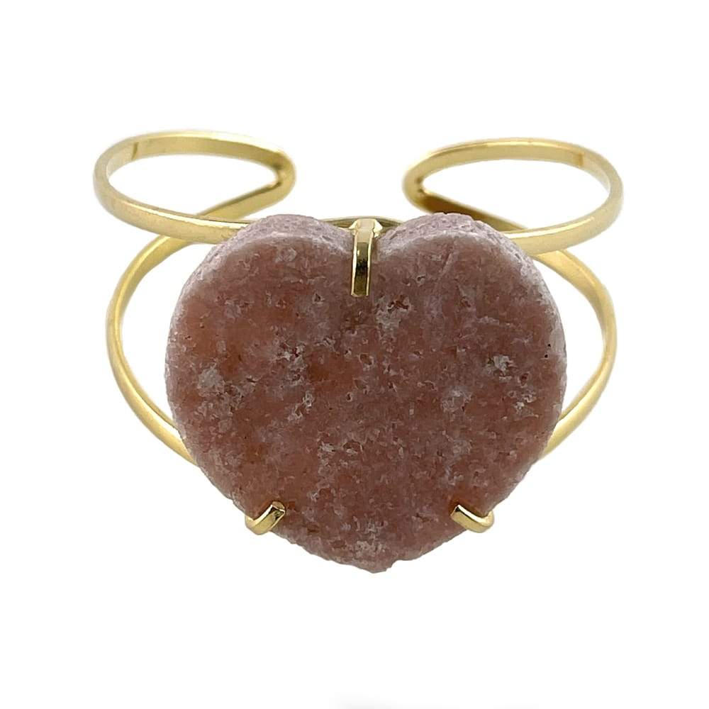 Shop Laterra Gems Pink Amethyst Cuff Bracelet