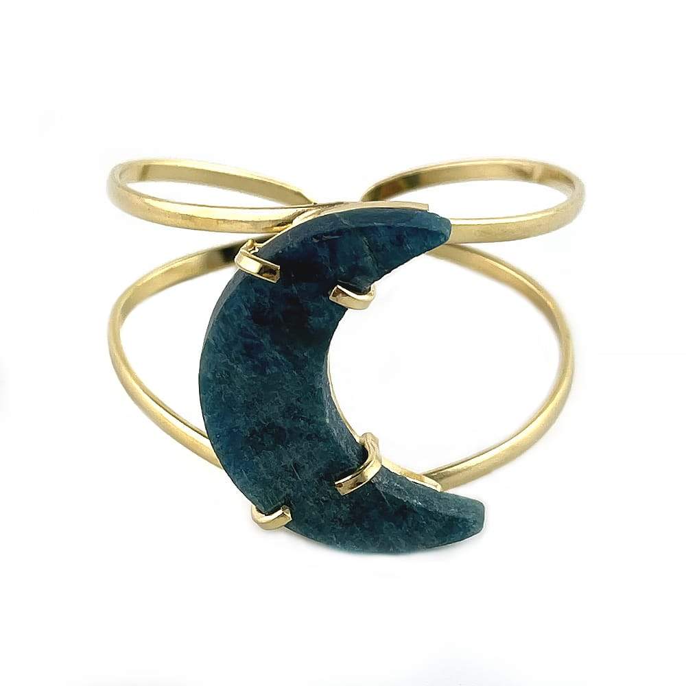 Laterra Gems Blue Apatite Cuff Bracelet