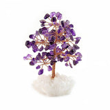 Amethyst Copper Tree on White Crystal Base