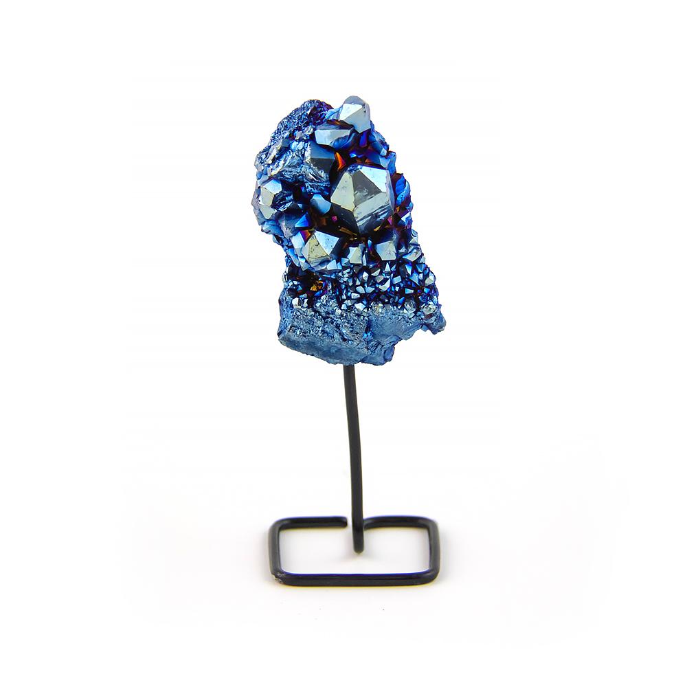 Blue Amethyst on Stand