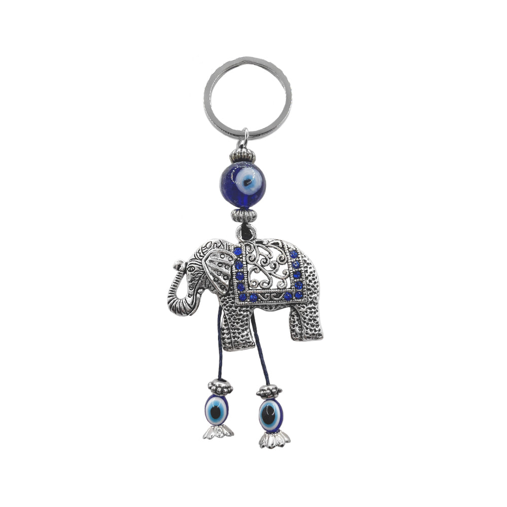 Elephant Evil Eye Keychain | Shop Laterra Gems