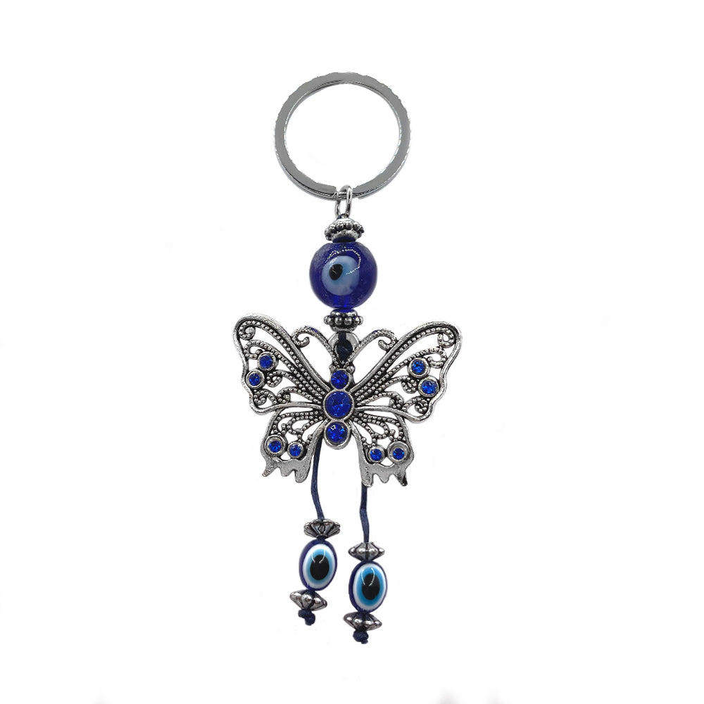 Butterfly Evil Eye Keychain | Shop Laterra Gems