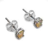 Ethiopian Opal Sterling Silver Stud Earrings | Shop Laterra Gems