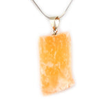 Selenite Orange Stone Pendant