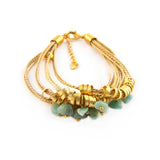 Laterra Gems Amazonite Gold Plated Bracelet