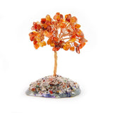 Carnelian Mineral Copper Tree