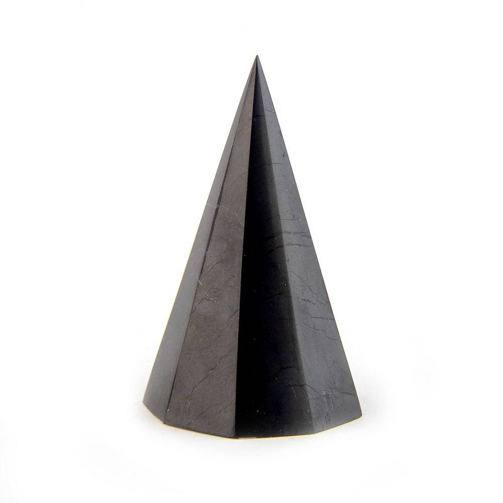 Shungite Octagonal Pyramid-Polished