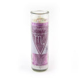 Magic Scorpio Purple Zodiac Candle w/Crystals