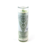 Magic Taurus Green Zodiac Candle w/Crystals