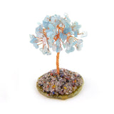 Aquamarine Mineral Copper Tree