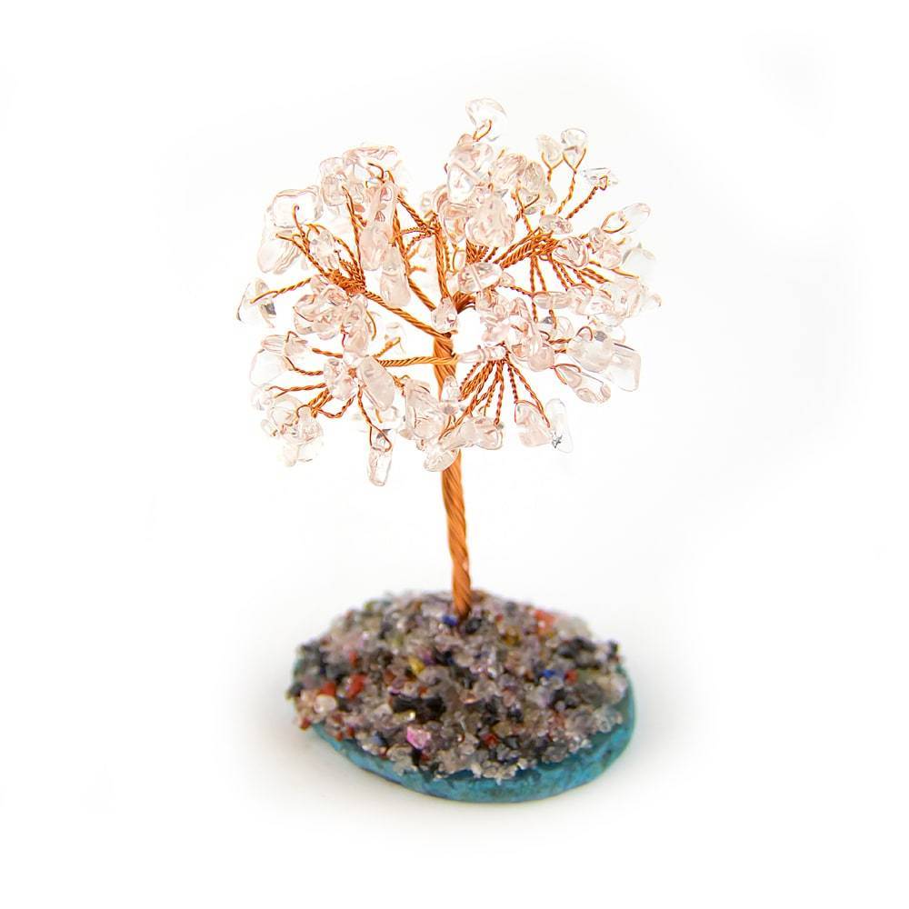 Crystal Quartz Mineral Copper Tree