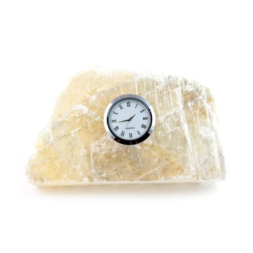 Selenite Clock